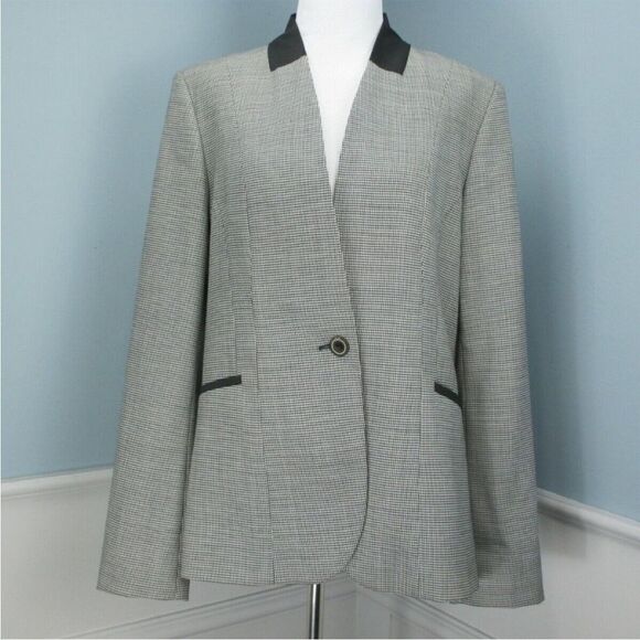 Ted Baker Loriss Herringbone Blazer Ted Size 4/US 10 - Picture 1 of 9